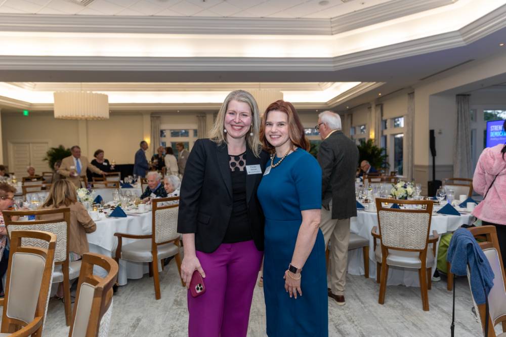 Foundation Director Laura Aikens with panelist Nicole Hemmer